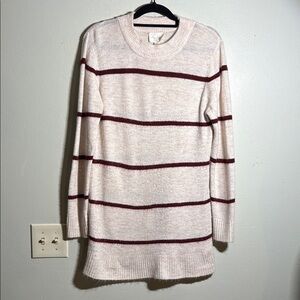 Line and dot striped sweater M